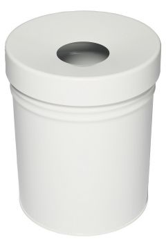 Abfallbehälter TKG FIRE EX Deckel Weiß 30 Liter